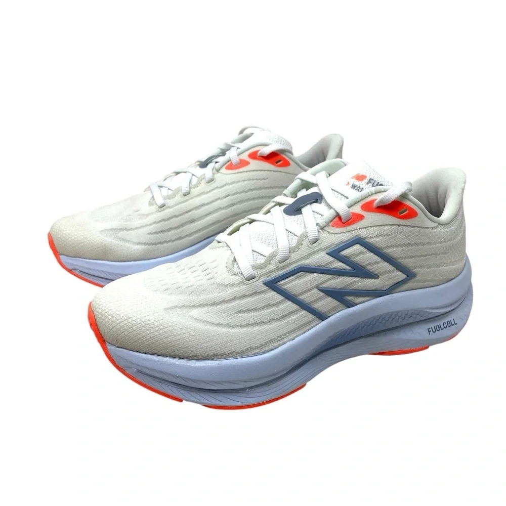 New Balance FuelCell Walking Shoes White Neon Dragonfly Light Arctic Grey WIDE